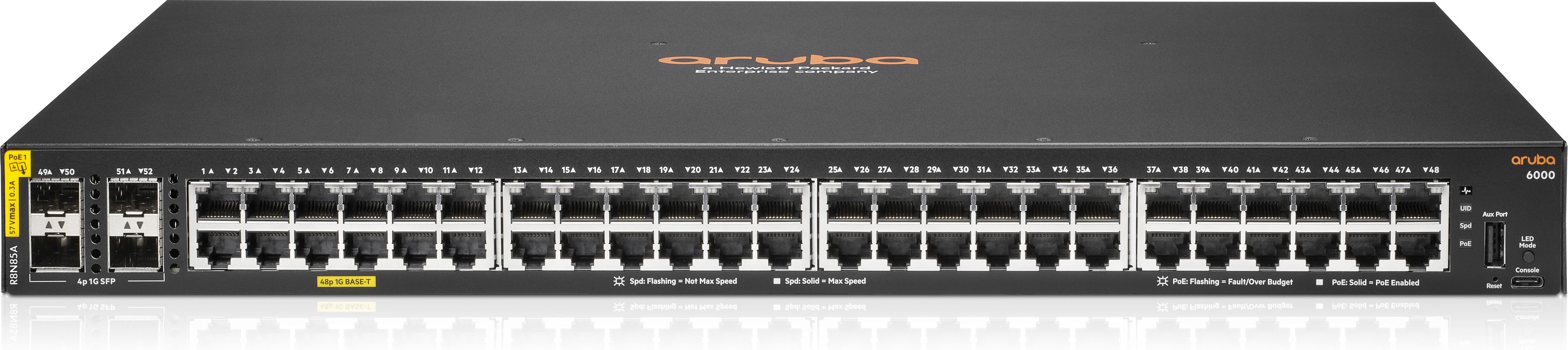 HPE Aruba 6000 48G CL4 4SFP Switch Europe - English localization